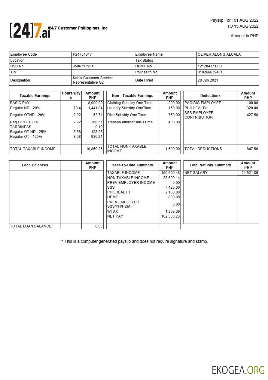 Modèle de fiche de paie client 24h 24 et 7j 7 aux formats Word et PDF.pdf, 1